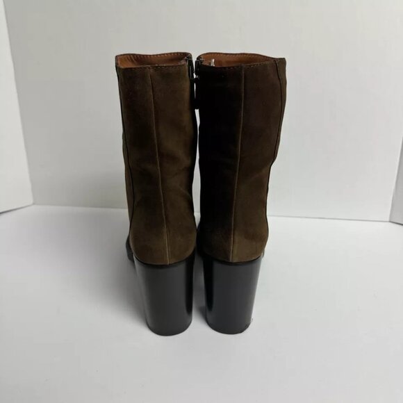 Aquatalia Womens Isla Suede Bootie Chestnut Size 10.5 M - Picture 4 of 6